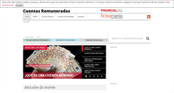 Desktop Screenshot of cuentas-remuneradas.com.es